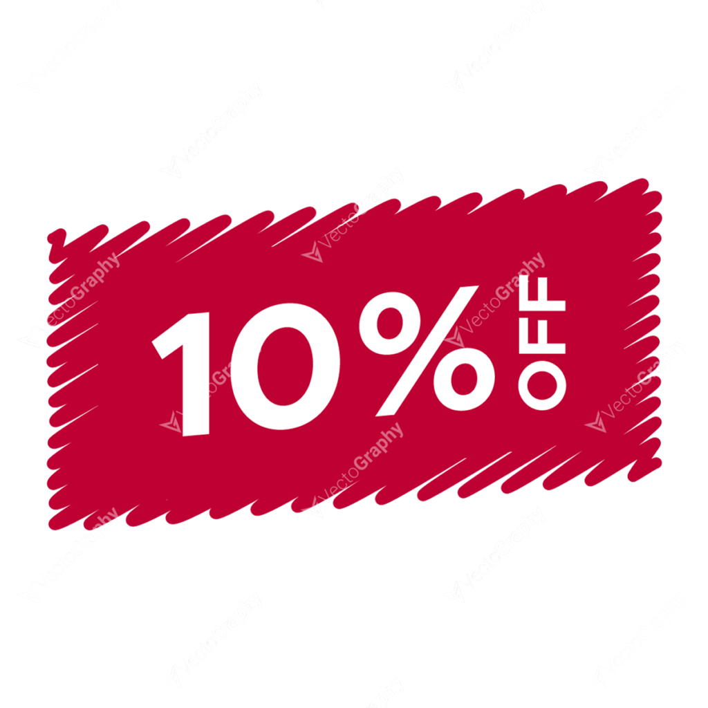 10% Off Tag PNG Transparent Vector Download