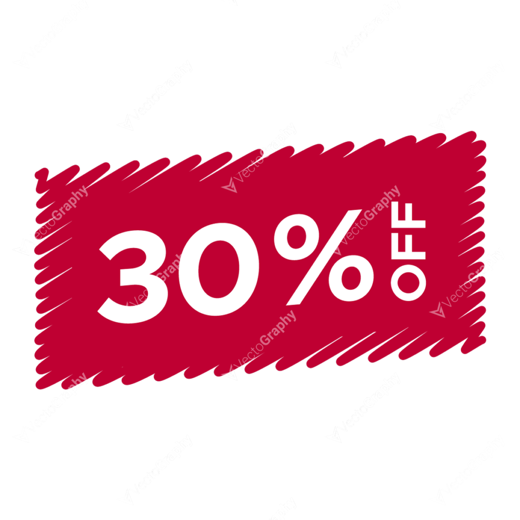 30% Off Tag PNG Transparent Vector Download