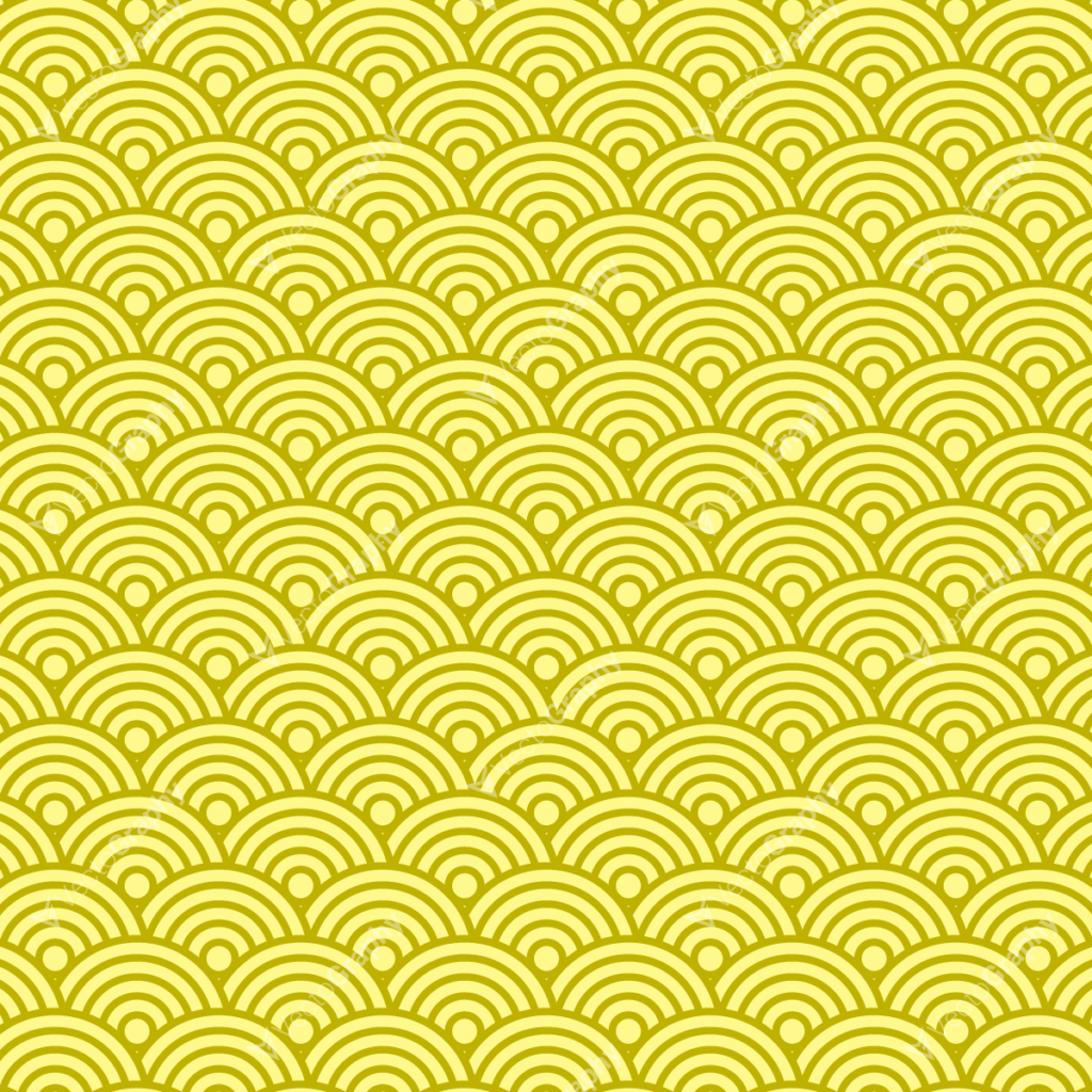 Circle Yellow Pattern Seamless Round Texture Background